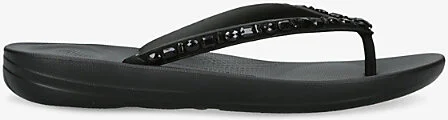 Womens Black Iqushion Leather Sandals Eur 37 / 4 Uk Women