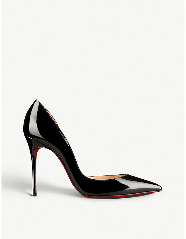 Womens Black Iriza 100 Patent-Leather Courts Eur 35 / 2 Uk Women