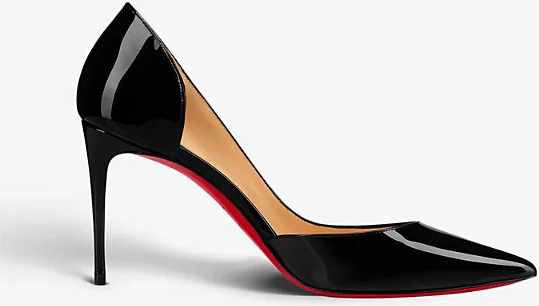 Womens Black Iriza 85 Patent-Leather Courts Eur 34.5 / 1.5 Uk Women
