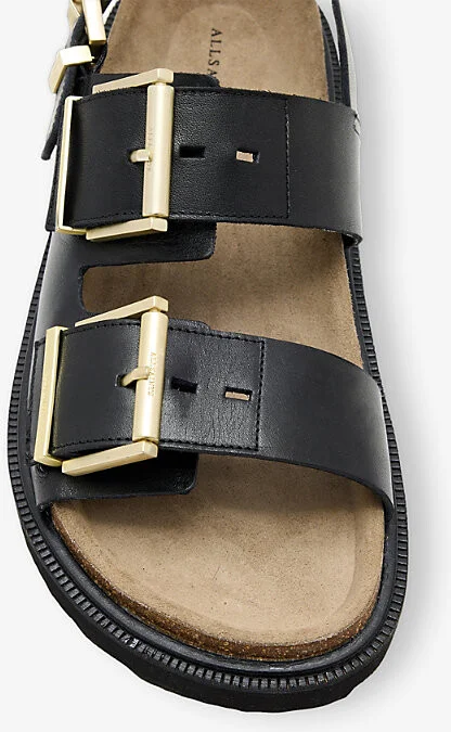 Womens Black Isla Leather Sandals Eur 39 / 6 Uk Women - Image 2