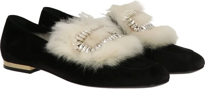 Womens Black/Ivory Loafer