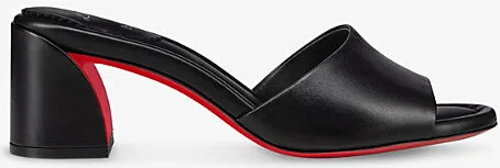 Womens Black Jane 55 Leather Heeled Mules Eur 41 / 8 Uk Women