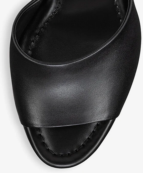 Womens Black Jane Mule 85 Calf Leather Heeled Mules Eur 39 / 6 Uk Women - Image 2