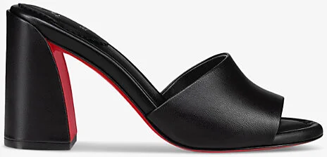 Womens Black Jane Mule 85 Calf Leather Heeled Mules Eur 39 / 6 Uk Women
