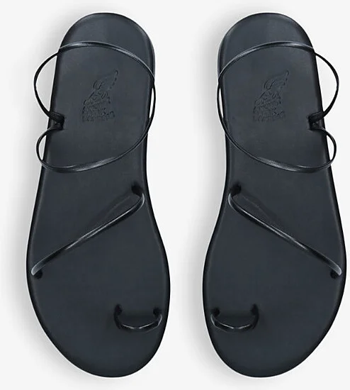 Womens Black Kansiz Faux-Leather Sandals Eur 35 / 2 Uk Women - Image 2