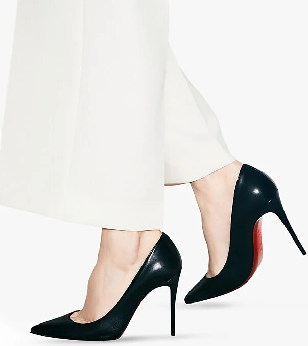 Womens Black Kate 100 Leather Courts Eur 35 / 2 Uk Women - Image 2