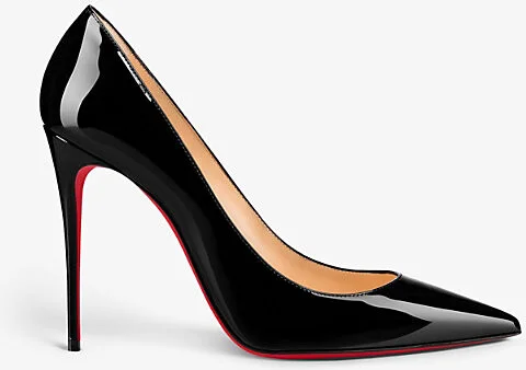 Womens Black Kate 100 Patent-Leather Courts Eur 39 / 6 Uk Women