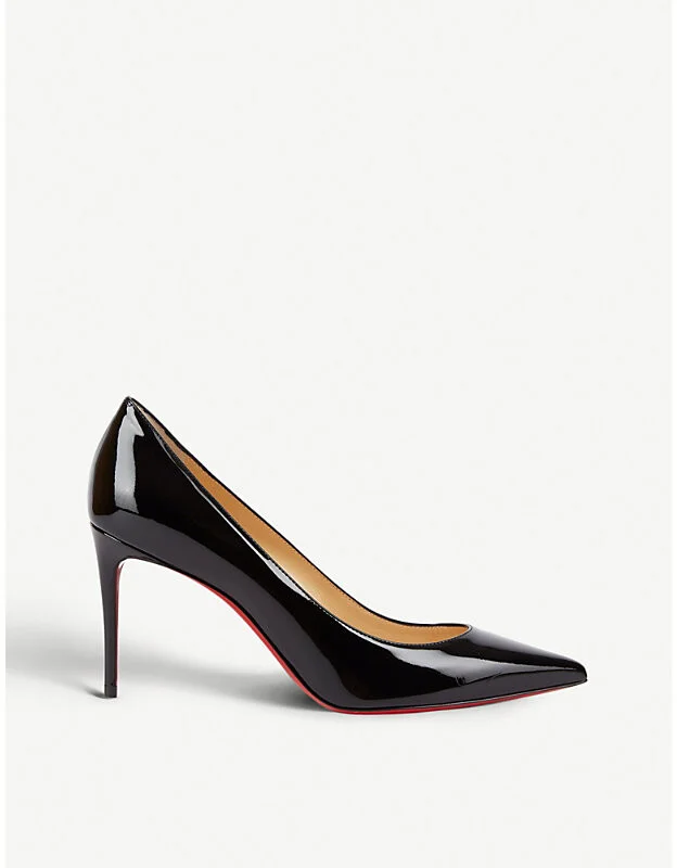 Womens Black Kate 85 Patent-Leather Courts Eur 34 / 1 Uk Women