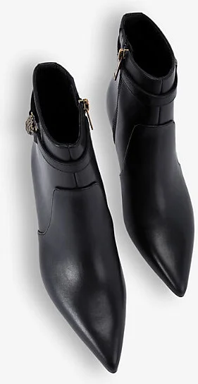Womens Black Kensington Flexi Woven Leather Ankle Boots Eur 37 / 4 Uk Women - Image 2
