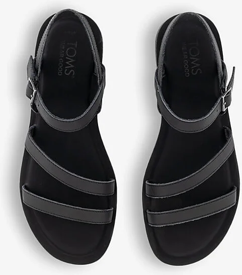Womens Black Kira Ankle-Strap Leather Sandals Eur 40 / 7 Uk Women - Image 2