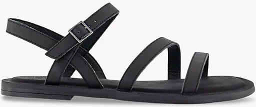 Womens Black Kira Ankle-Strap Leather Sandals Eur 40 / 7 Uk Women