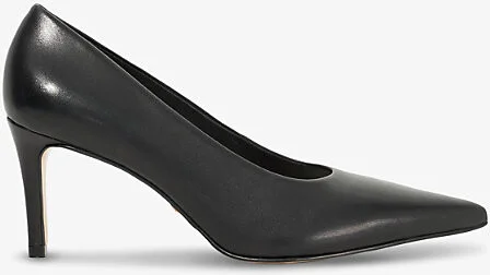 Womens Black Leather Aspiring Heeled Leather Courts Eur 40 / 7 Uk Women