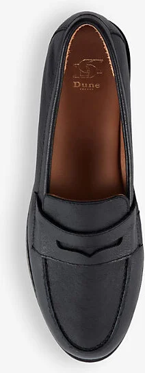 Womens Black-Leather Ginelli Leather Penny Loafer Eur 37 / 4 Uk Women - Image 2