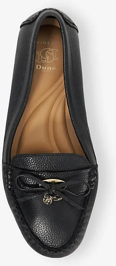 Womens Black Leather Grovers Leather Loafers Eur 37 / 4 Uk Women - Image 2