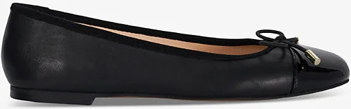 Womens Black Leather Highest Bow-Embellished Leather Pumps Eur 41 / 8 Uk Women