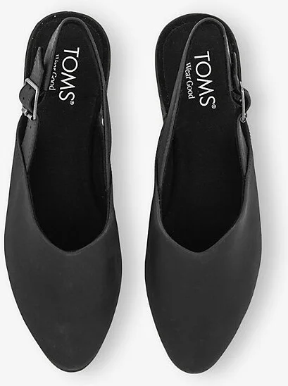 Womens Black Leather Jade Slingback Leather Mules Eur 38/5 Uk Women - Image 2