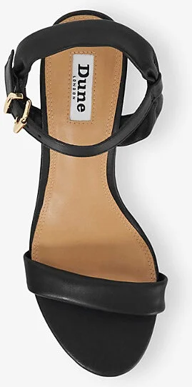 Womens Black Leather Jaliz Open-Toe Block-Heel Leather Sandals Eur 39 / 6 Uk Women - Image 2