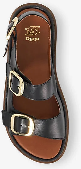 Womens Black Leather Luckles Leather Sandals Eur 39 / 6 Uk Women - Image 2