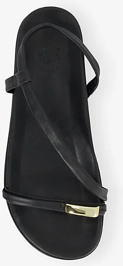 Womens Black Leather Lyn Leather Sandals Eur 39 / 6 Uk Women - Image 2