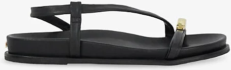 Womens Black Leather Lyn Leather Sandals Eur 39 / 6 Uk Women