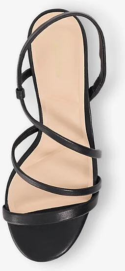 Womens Black Leather Movement Leather Heeled Sandals Eur 37 / 4 Uk Women - Image 2