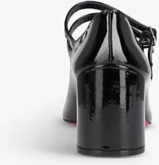 Womens Black/Lin Black Miss Jane 55 Patent-Leather Shoes Eur 38/5 Uk Women - Image 2