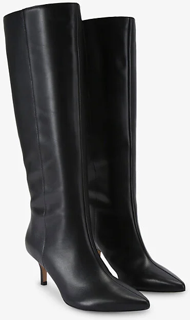 Womens Black Liscio Knee-High Leather Boots Eur 40 / 7 Uk Women - Image 2