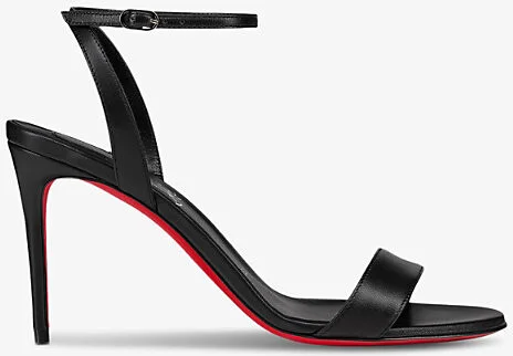 Womens Black Loubigirl 85 Leather Heeled Sandals Eur 40.5 / 7.5 Uk Women