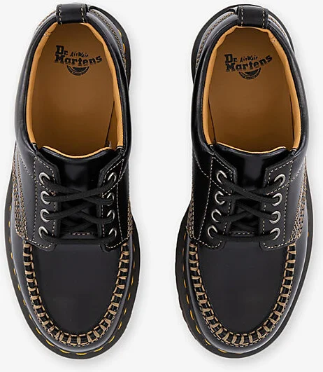 Womens Black Lowell Leather Shoes Eur 40 / 7 Uk Women - Image 2