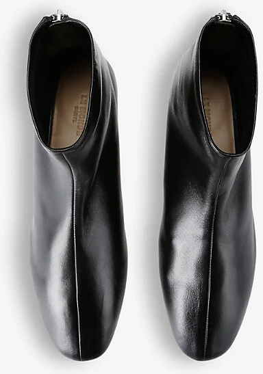 Womens Black Luna Leather Ankle Boots Eur 38/5 Uk Women - Image 2