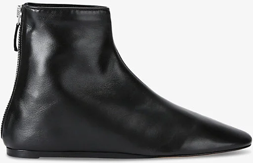 Womens Black Luna Leather Ankle Boots Eur 38/5 Uk Women
