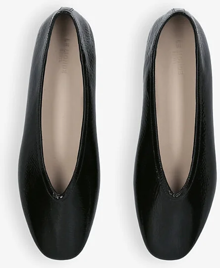 Womens Black Luna Pointed-Toe Patent-Leather Pumps Eur 39.5 / 6.5 Uk Women - Image 2