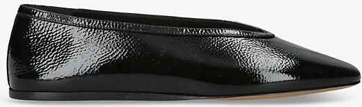 Womens Black Luna Pointed-Toe Patent-Leather Pumps Eur 39.5 / 6.5 Uk Women