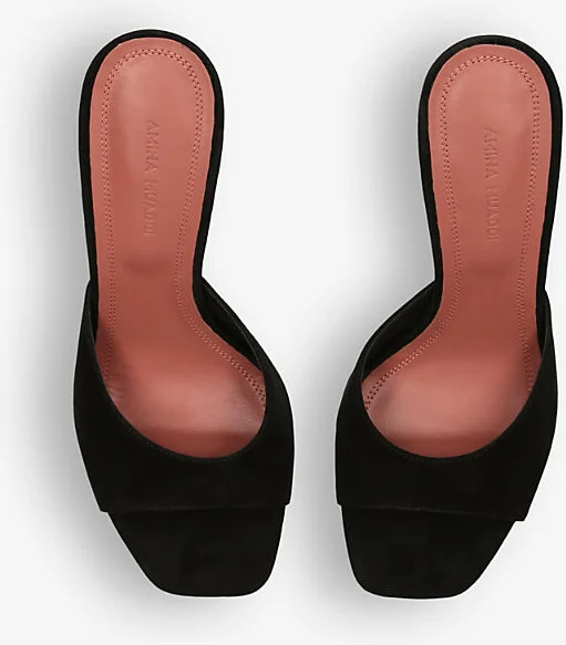 Womens Black Lupita Leather Heeled Mules Eur 35 / 2 Uk Women - Image 2