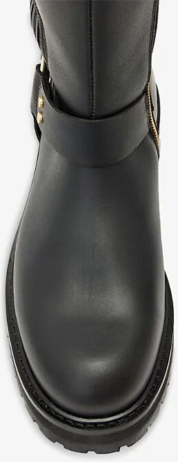 Womens Black Maddie Leather Knee-High Boots Eur 37 / 4 Uk Women - Image 2