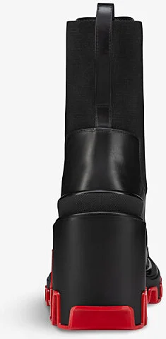 Womens Black Marchacroche Dune 95 Leather Platform Boots Eur 37 / 4 Uk Women - Image 2
