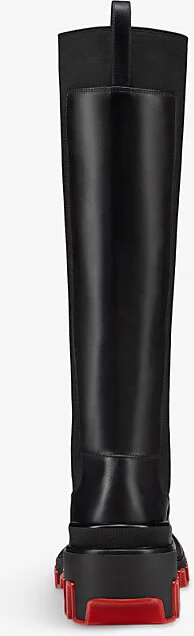 Womens Black Marchacroche Dune Knee-High Leather Boots Eur 39.5 / 6.5 Uk Women - Image 2