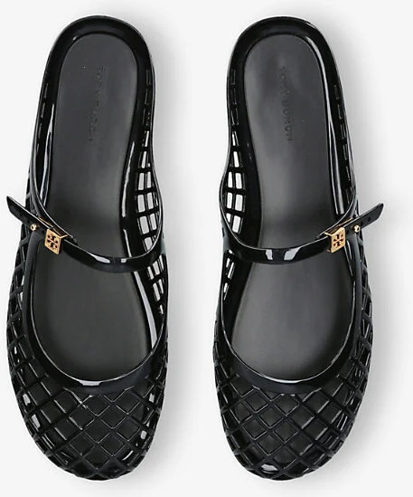 Womens Black Mellow Mary Jane Jelly Shoes Eur 39 / 6 Uk Women - Image 2