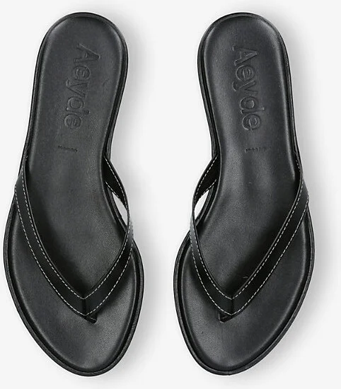 Womens Black Melody Leather Sandals Eur 38/5 Uk Women - Image 2