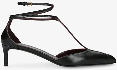 Womens Black Mia Leather Pumps 2' Eur 39 / 6 Uk Women