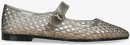 Womens Black Michaela Jelly Mary-Jane Flats Eur 36 / 3 Uk Women