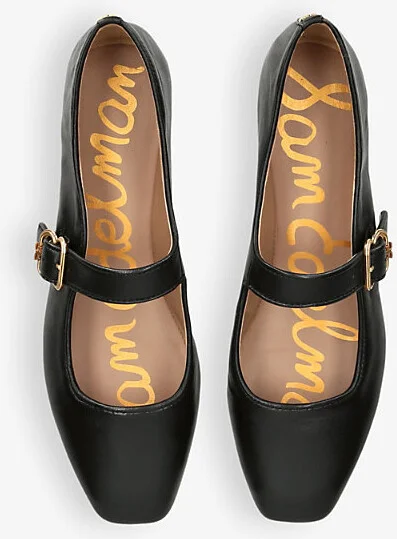 Womens Black Michaela Leather Ballet Flats Eur 38/5 Uk Women - Image 2
