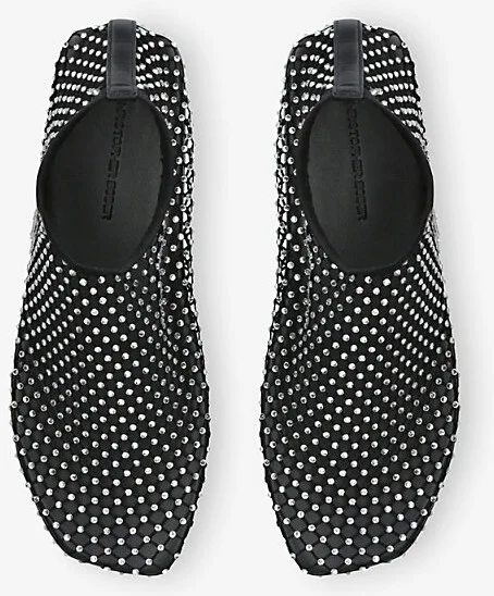 Womens Black Minette Mesh Ballet Flats Eur 38/5 Uk Women - Image 2