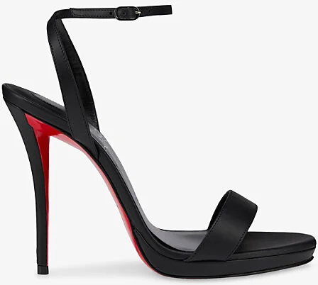 Womens Black Miss Z 120 Patent-Leather Heeled Sandals Eur 38/5 Uk Women