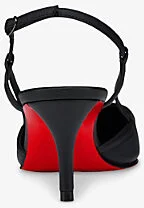 Womens Black Miss Z 60 Sling Leather Heels Eur 39.5 / 6.5 Uk Women - Image 2