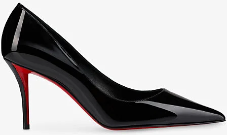 Womens Black Miss Z 80 Patent Leather Pumps Eur 37 / 4 Uk Women