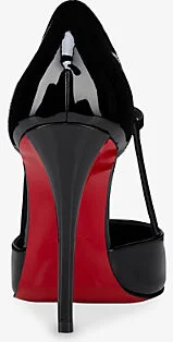 Womens Black Miss Z Strap 100 Patent Leather Heels Eur 40 / 7 Uk Women - Image 2