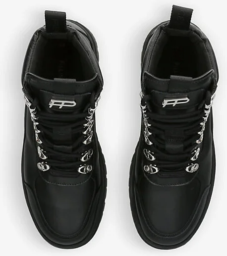 Womens Black Mountain Lace-Up Leather Ankle Boots Eur 42 / 8 Uk Men - Image 2