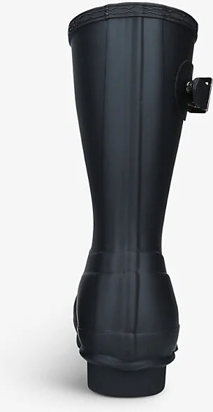 Womens Black Original Short Rubber Wellington Boots Eur 37 / 4 Uk Women - Image 2