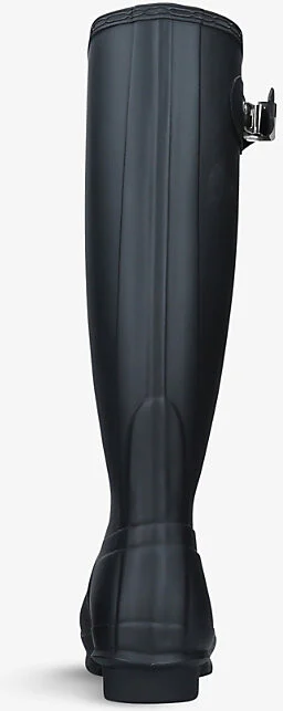 Womens Black Original Tall Vulcanised Natural-Rubber Wellington Boots Eur 37 / 4 Uk Women - Image 2